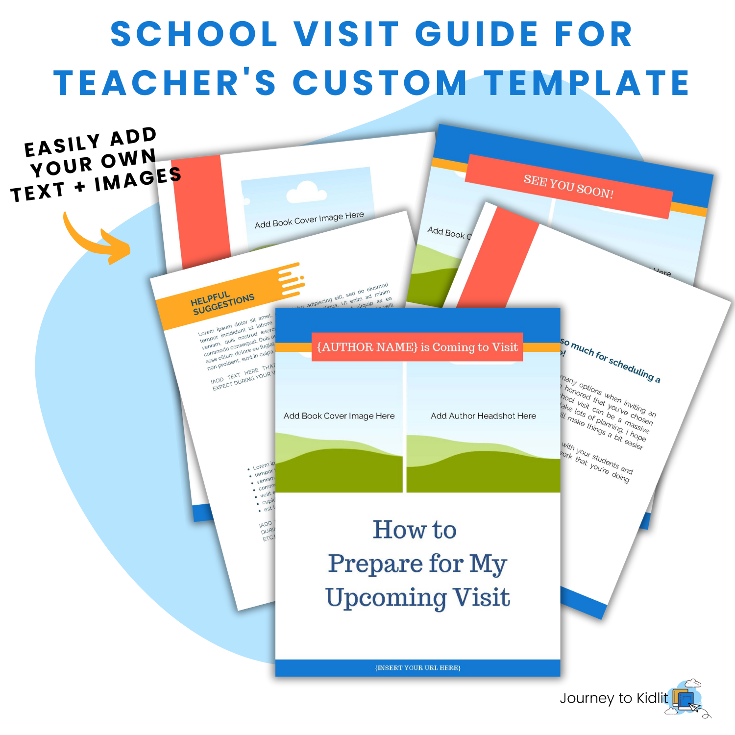 Get prepared for a school visit with this classroom template pack just for authors