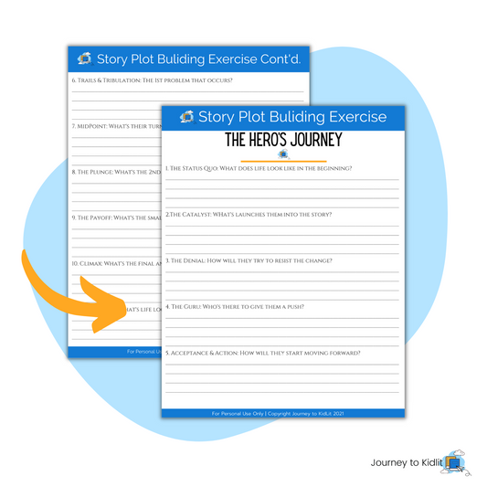 Hero's Journey plot exercise - how to create a plot in a chapter book or novel.