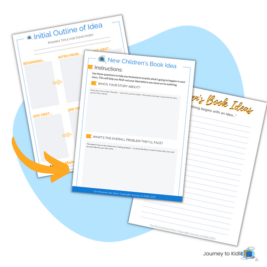 New children's book story idea worksheets