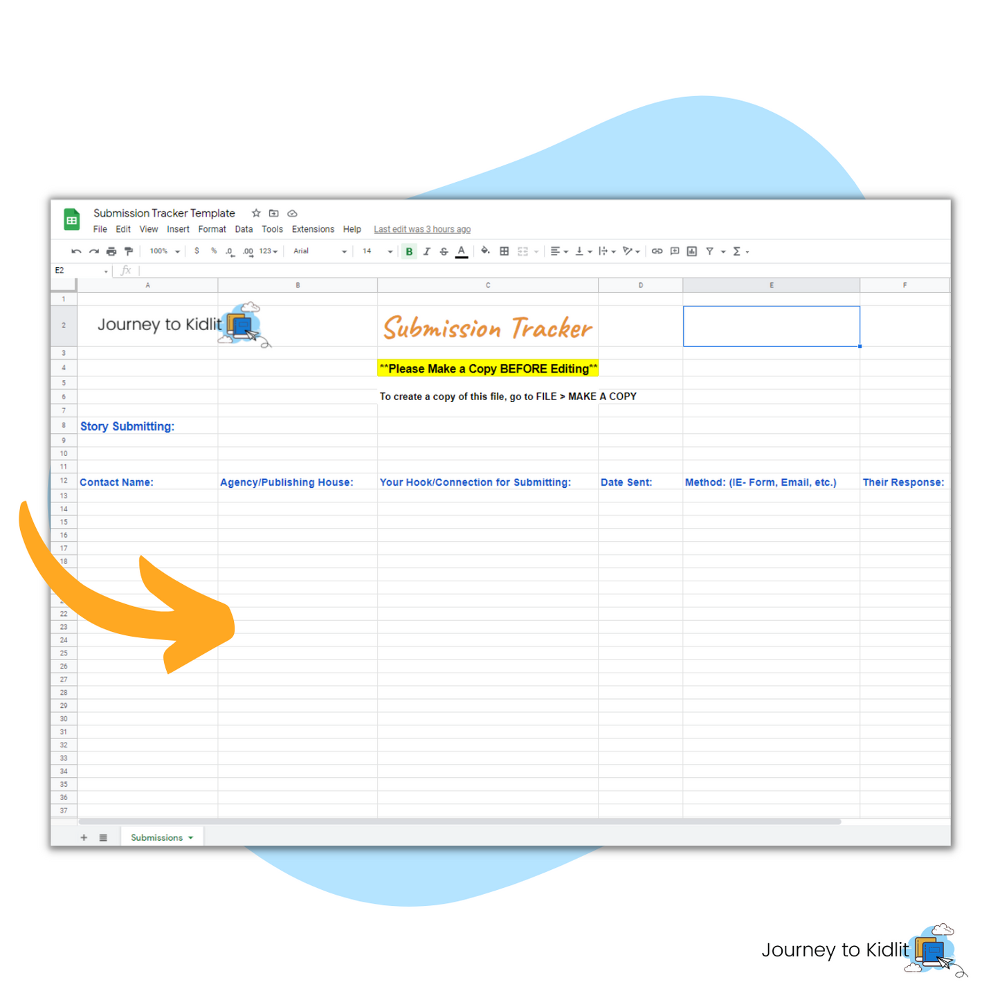 Story Submission Tracker for authors looking for a traditional publishing contract.