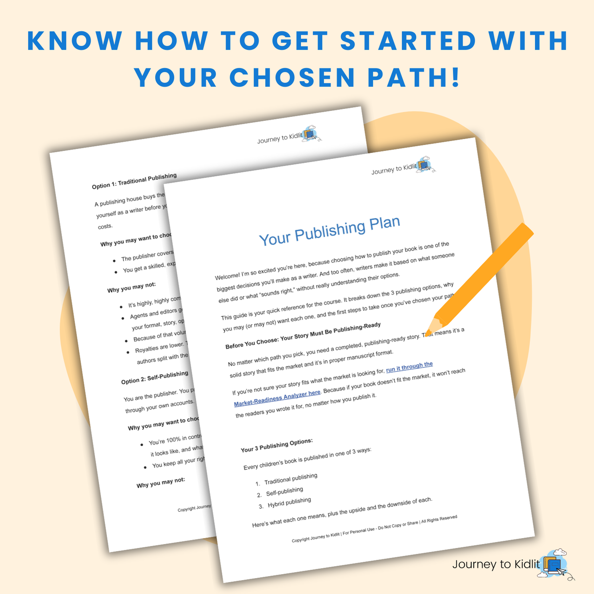 Your Publishing Plan | Get the first steps to take for your publishing path