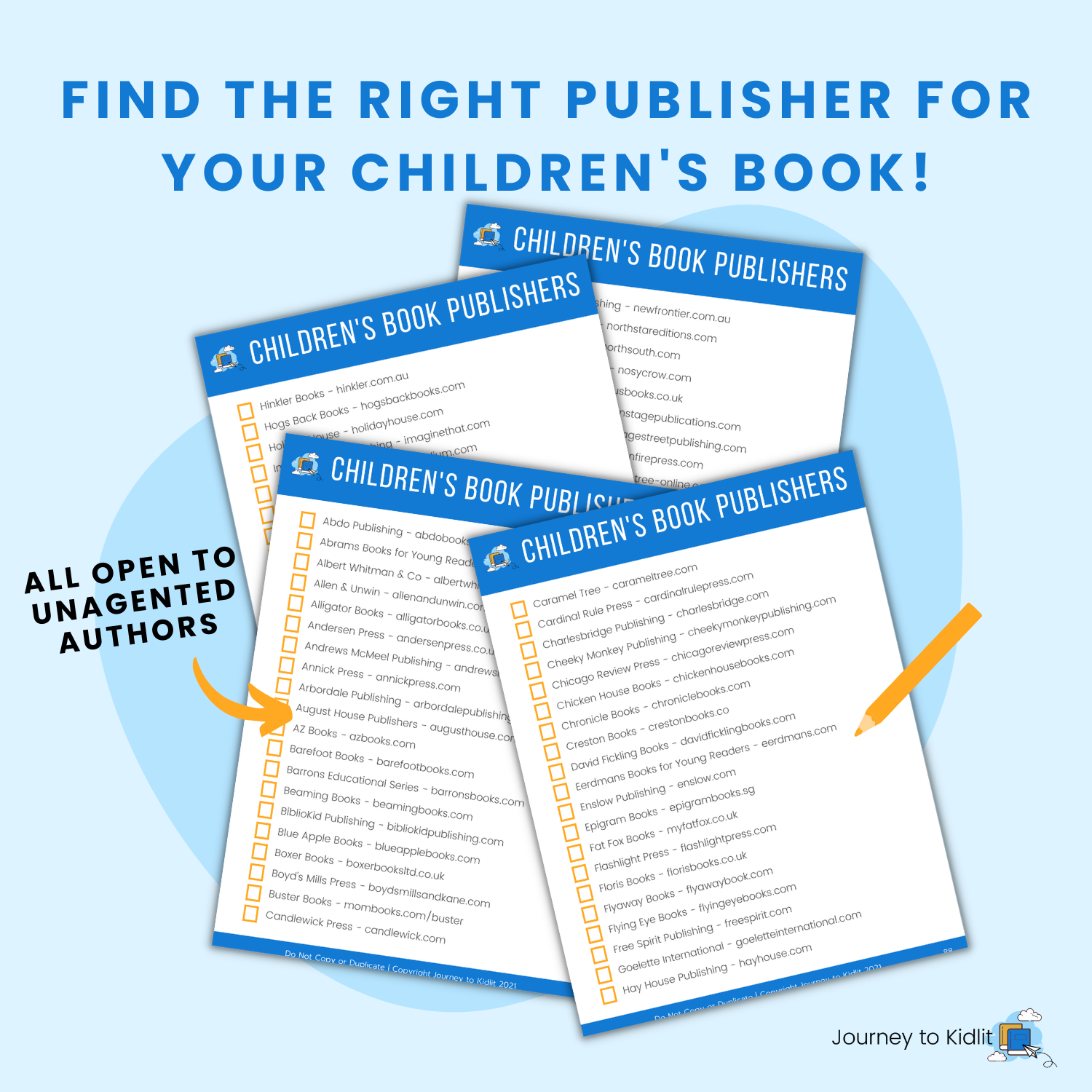 100 Children's book publishers for new authors.