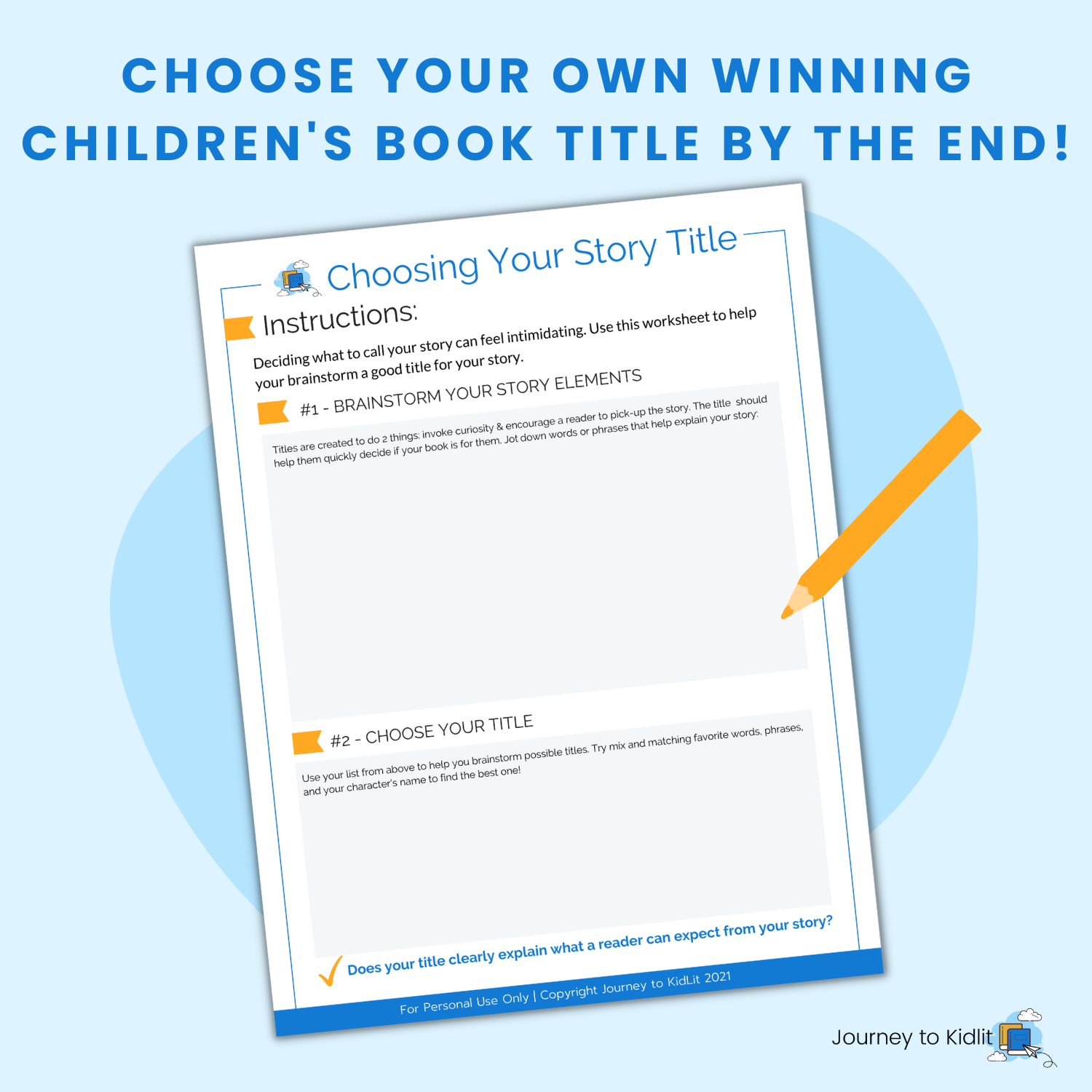 How to choose your story title for your children's book