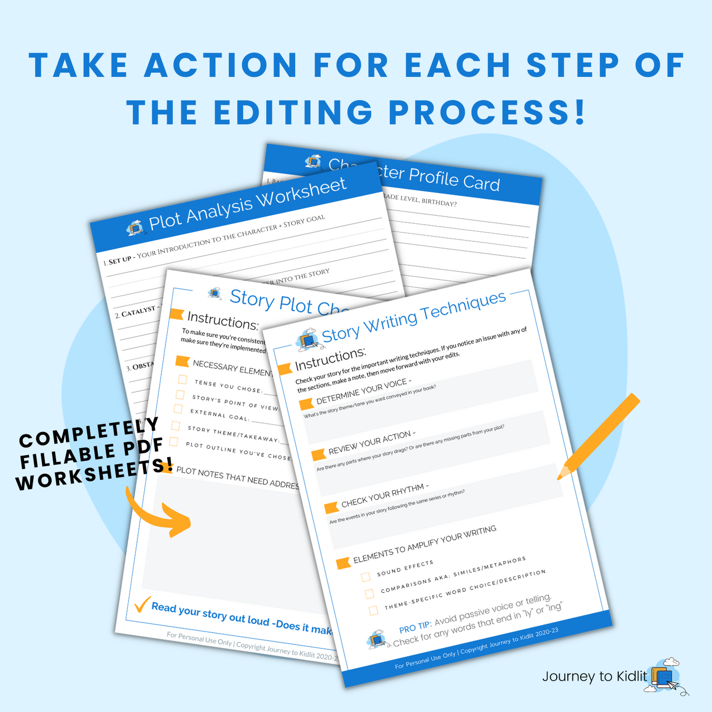 Kidlit Editing Workbook | Help to easily edit your children's book