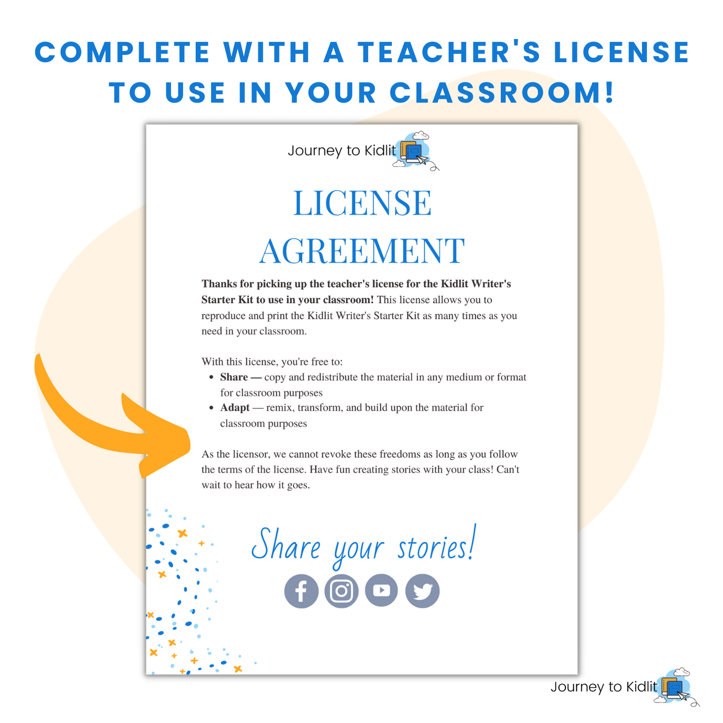 Kidlit Writer's Starter Kit - Teacher License Available