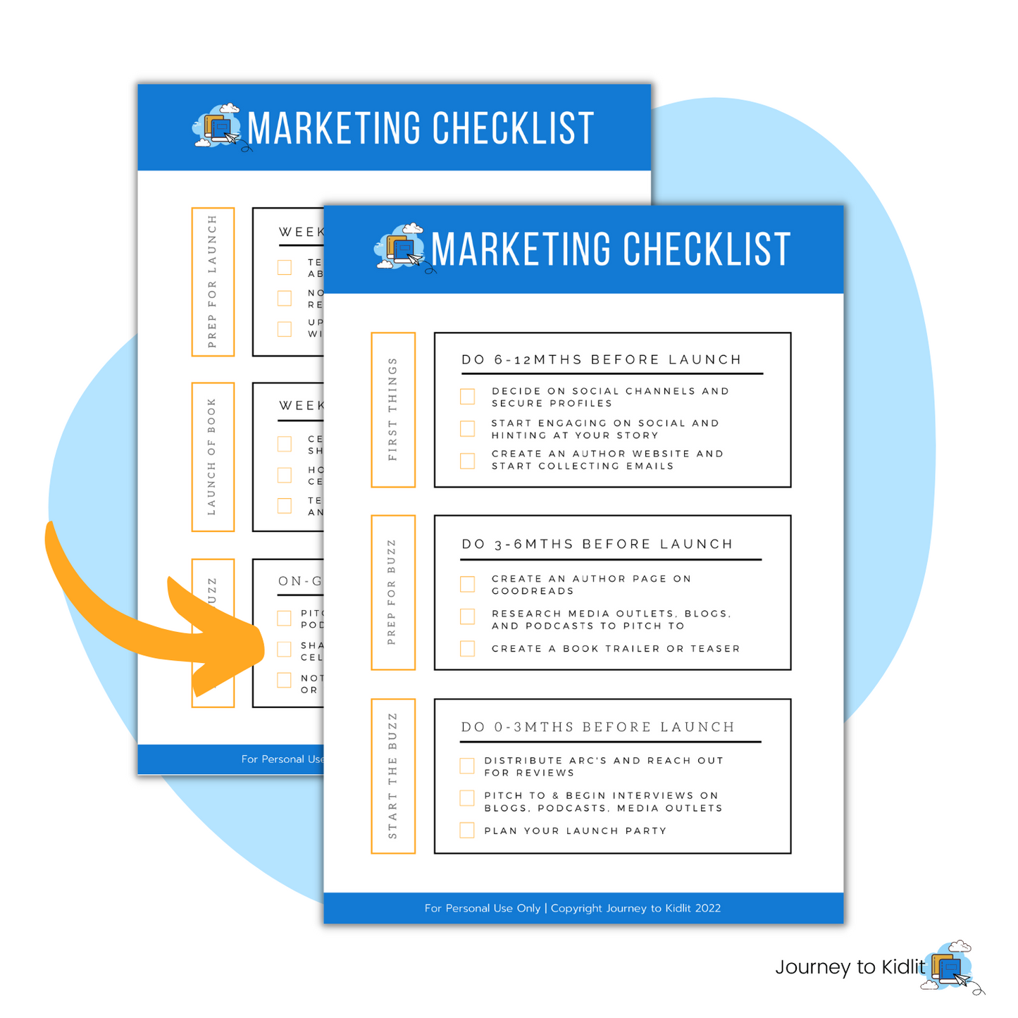 Marketing checklist for children's book authors