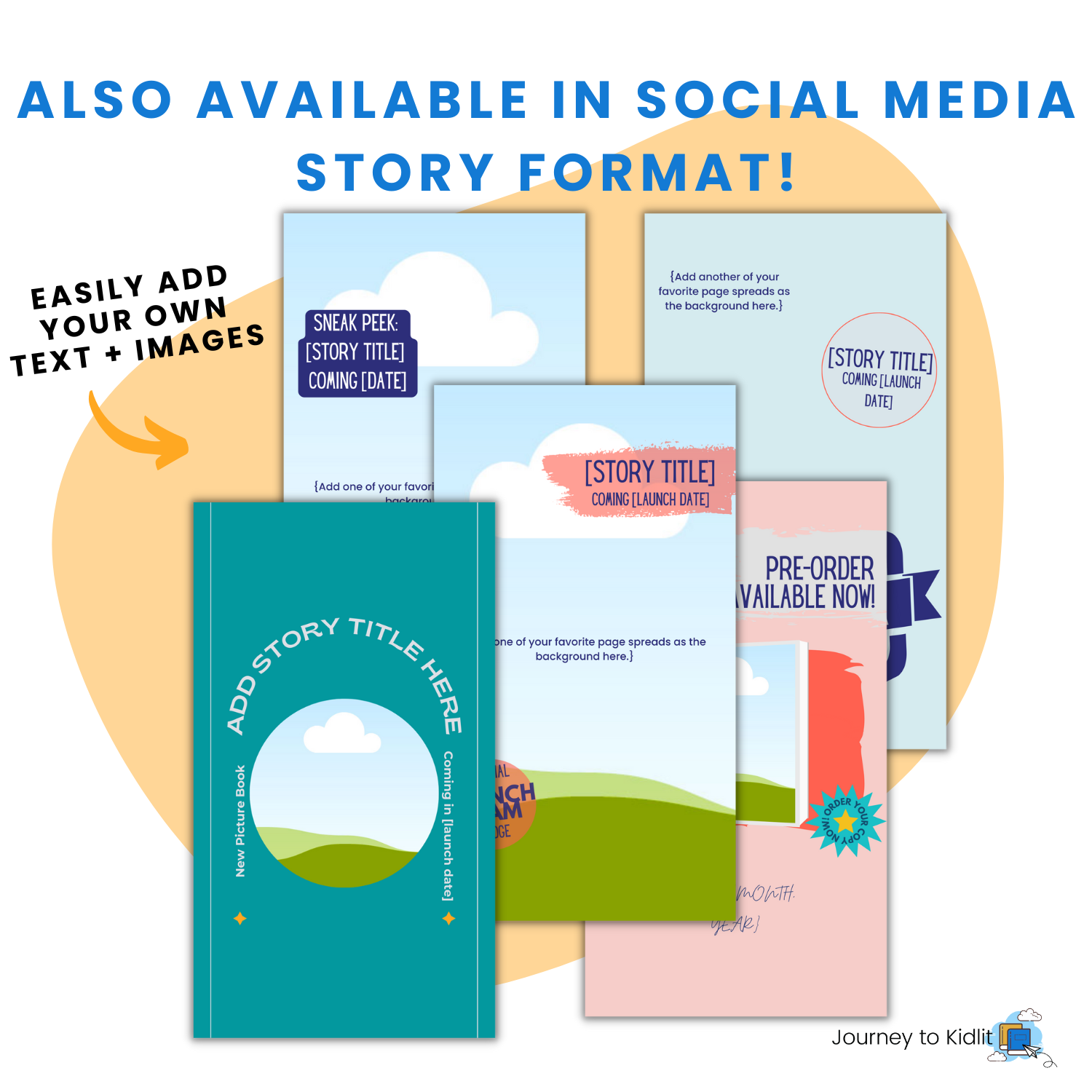 Done-for-you author social media templates for Facebook and Instagram